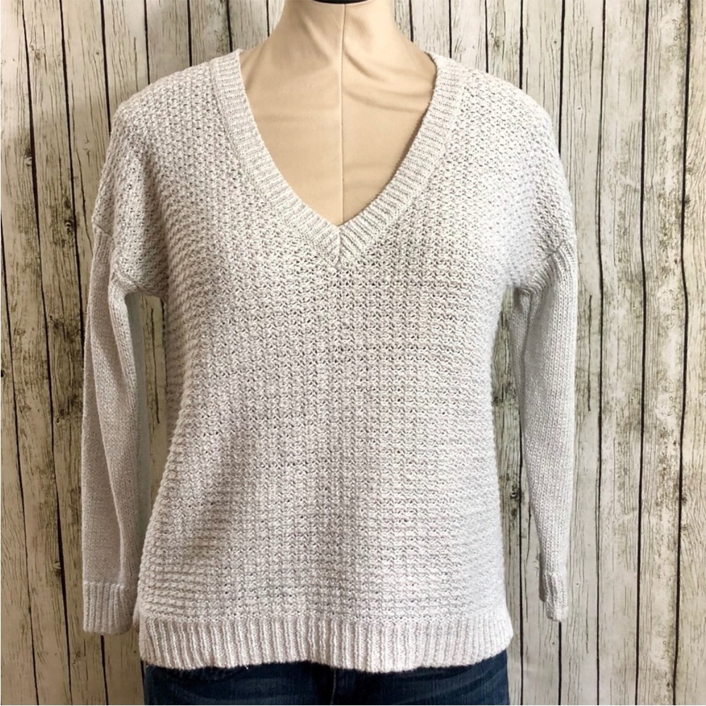 Cream & silver sweater